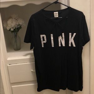 Victoria Secret T-shirt with Criss-Cross neck